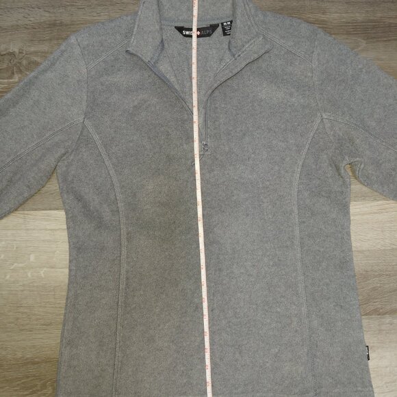 Swiss Alps Adult Medium Fleece Jacket Sweatshirt with Pockets - Picture 4 of 5